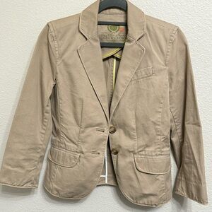 J Crew Khaki Chino Blazer XS